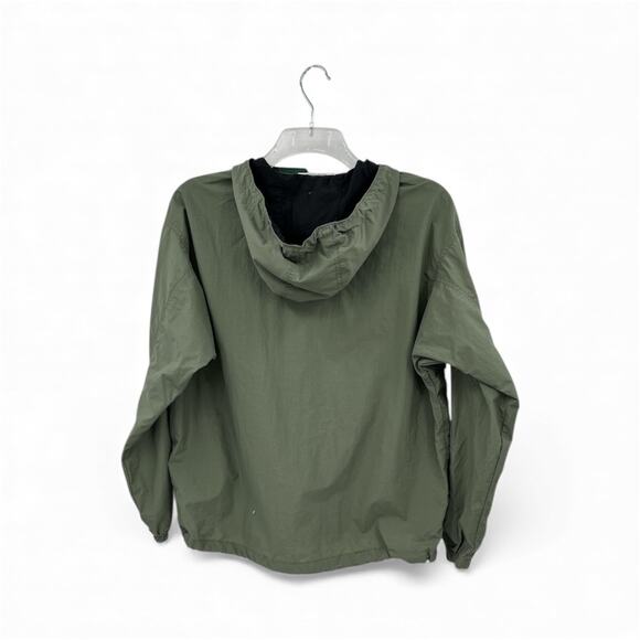 Vtg Columbia Jacket Mens M Green Anorak Pullover Windbreaker Hooded - Picture 3 of 9